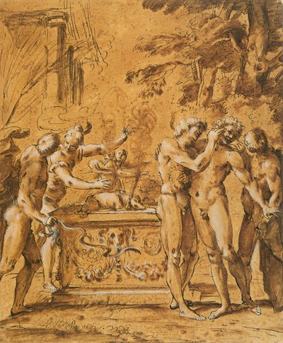 Study for Lupercalia by Annibale Carracci